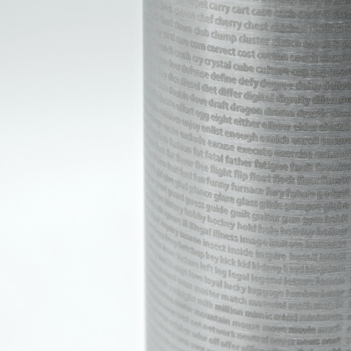 Thermosflasche mit BIP39 Wortliste, gelasert