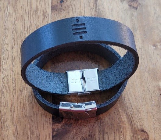 Lederarmband schwarz