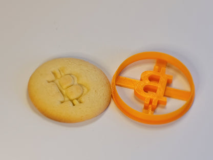 Keksstempel / Ausstecher Motiv "Bitcoin"