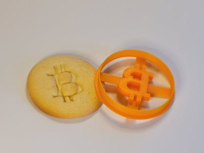 Keksstempel / Ausstecher Motiv "Bitcoin"