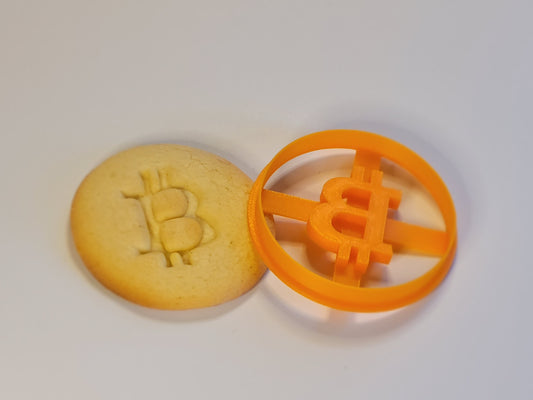 Keksstempel / Ausstecher Motiv "Bitcoin"