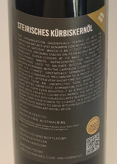 Kürbiskernöl aus der Steiermark "Gault&Millau 2024"