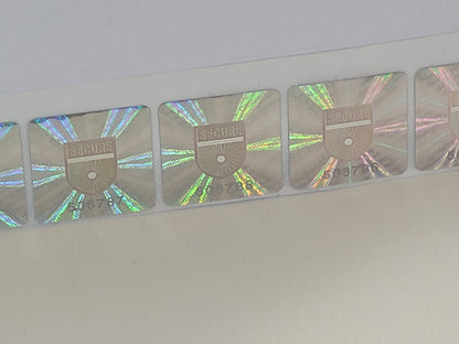 7 hologram stickers for sealing